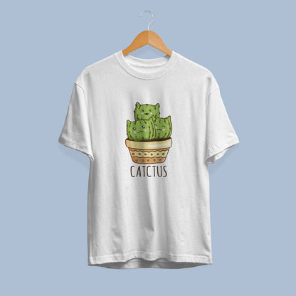 Cute CATctus Half Sleeve T-Shirt