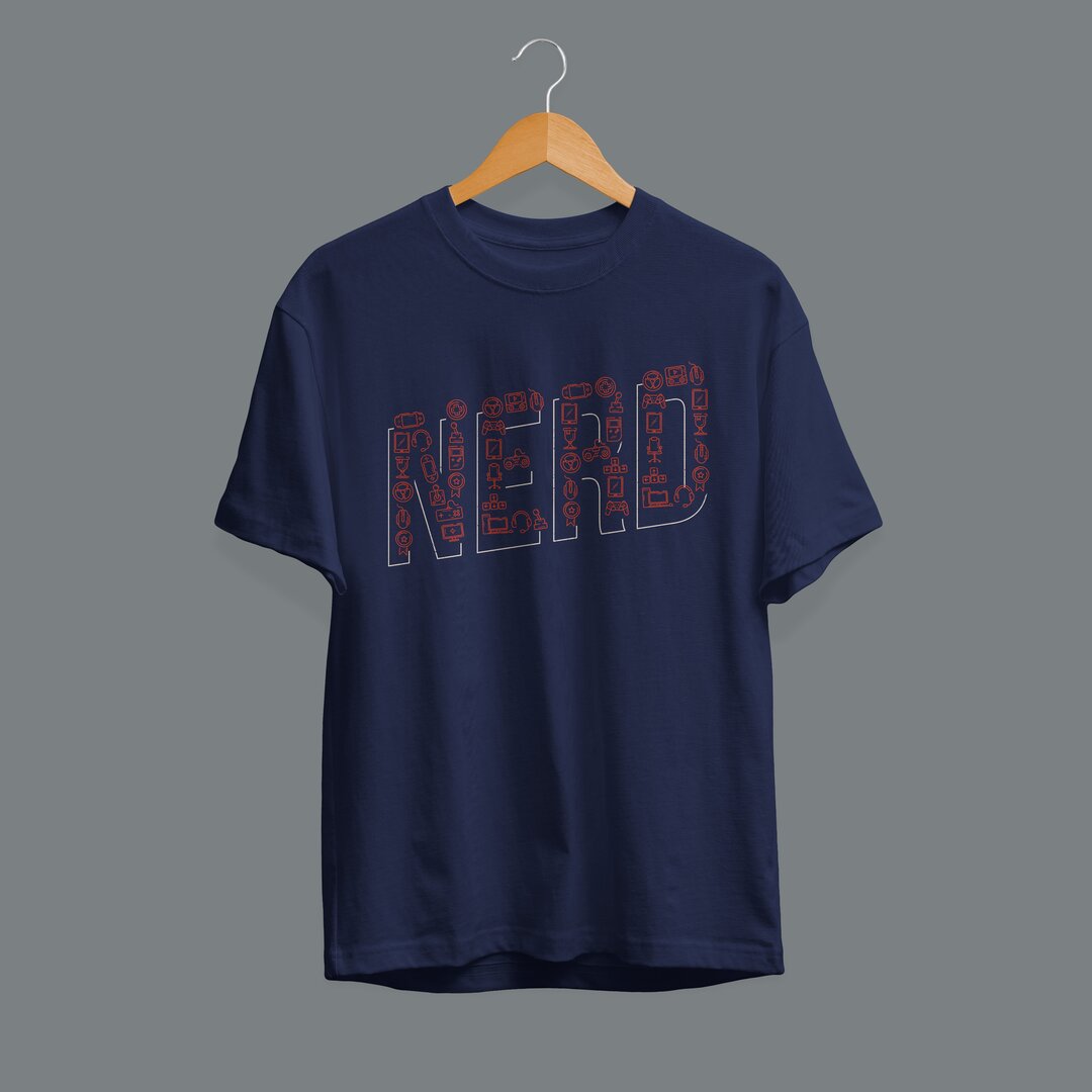 Nerd Unisex Half Sleeve T-Shirt #Plus-sizes