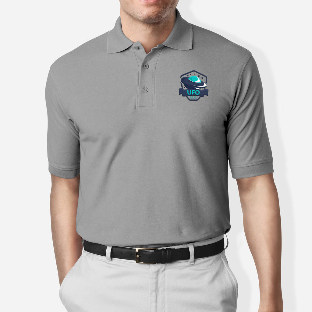 UFO Real? Polo T-Shirt — Grey