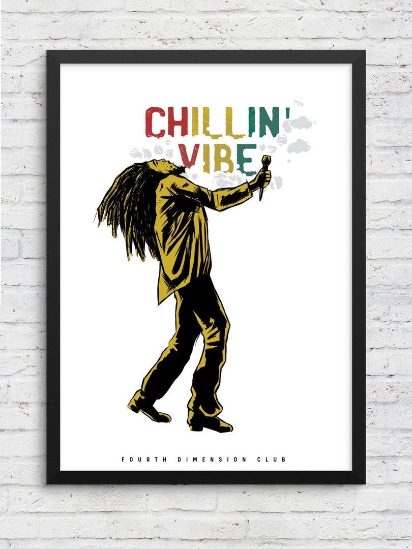 Chillin Vibe Framed Poster — A3 12 X 18 Inch