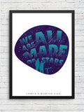 Stargazing Framed Poster — A3 12 X 18 Inch