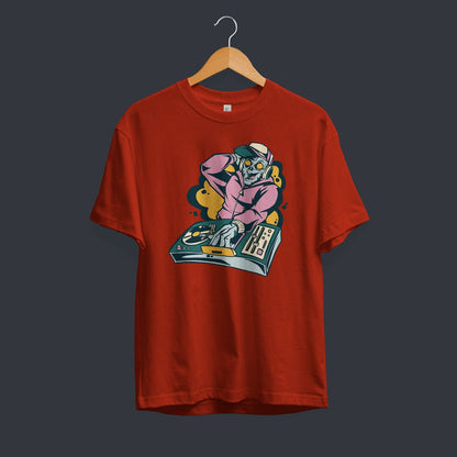 Zombie DJ Half Sleeve T-Shirt