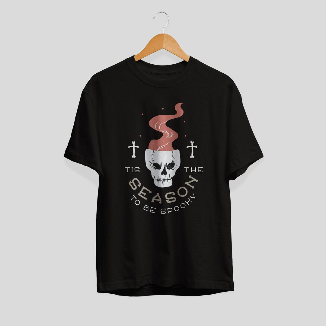 Halloween Skull Unisex Half Sleeve T-Shirt