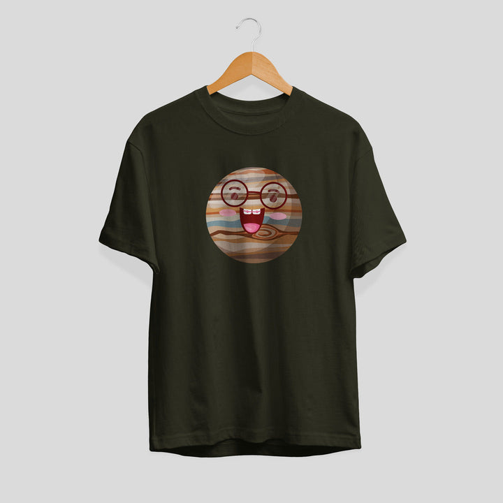Jupiter Cartoon Half-Sleeve T-Shirt