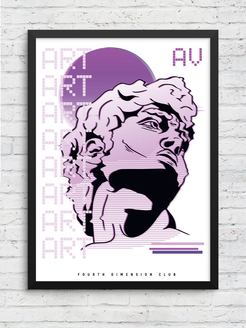 Vaporwave Art Framed Poster