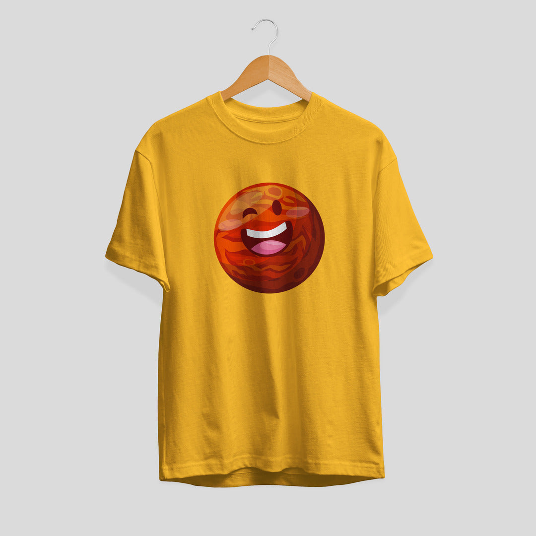 Mercury Cartoon Unisex Half-Sleeve T-Shirt — Yellow