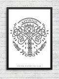 Yggdrasil Tree Framed Poster — A3 12 X 18 Inch