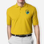 Totally Space Out Polo T-Shirt — Mustard Yellow