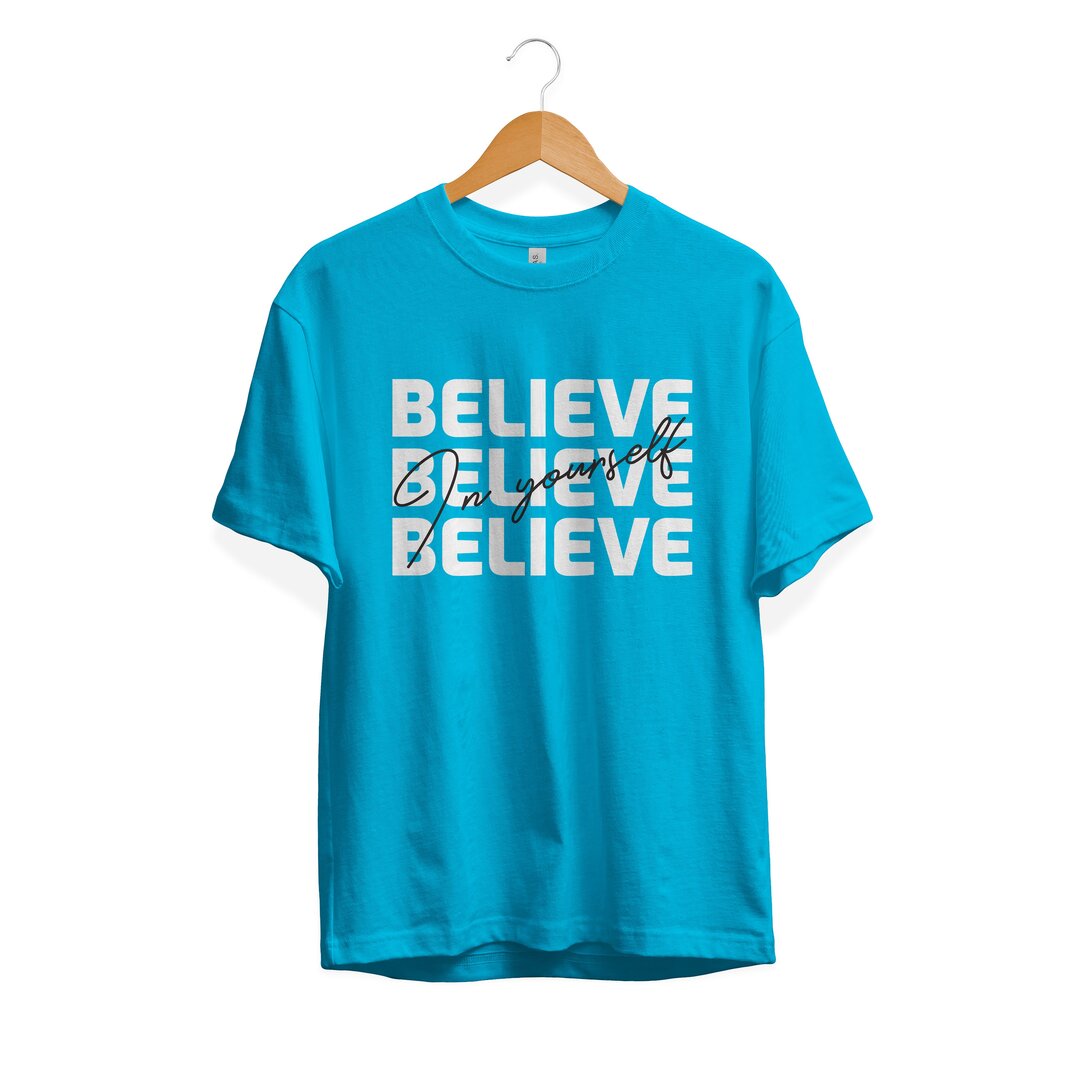 Believe Yourself Half Sleeve T-Shirt — Men