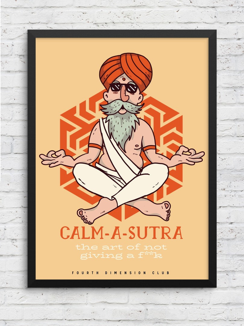 Calm-A-Sutra Framed Poster