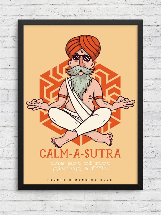 Calm-A-Sutra Framed Poster