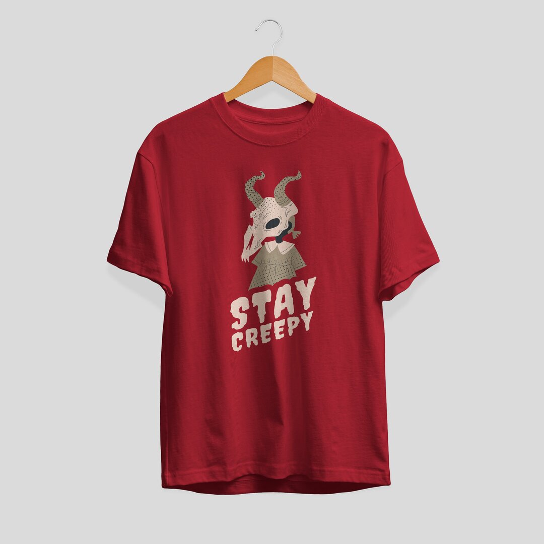 Halloween Girl Creature Unisex Half Sleeve T-Shirt
