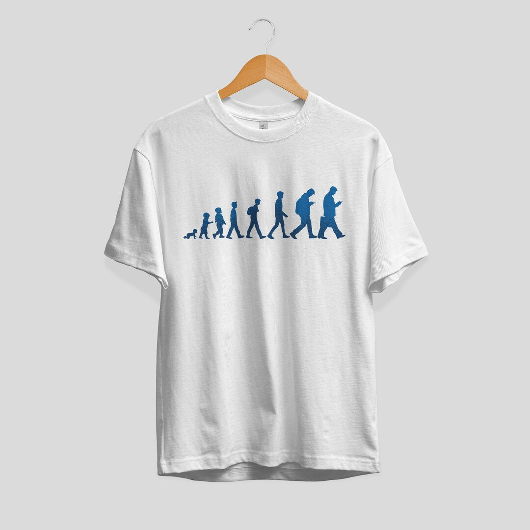 Human Evolution Half Sleeve T-Shirt — Men