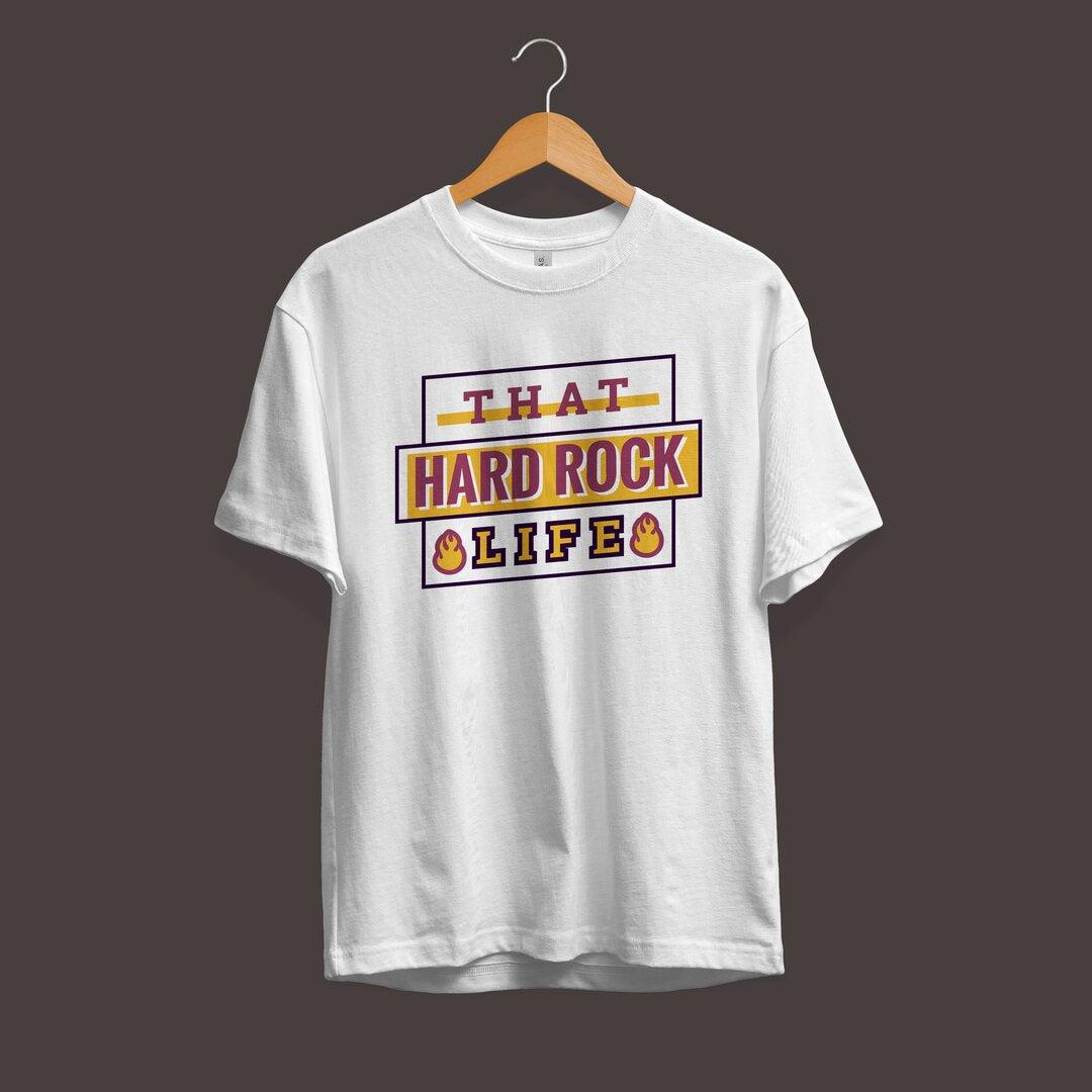 Hard Rock Life Half Sleeve T-Shirt — Men