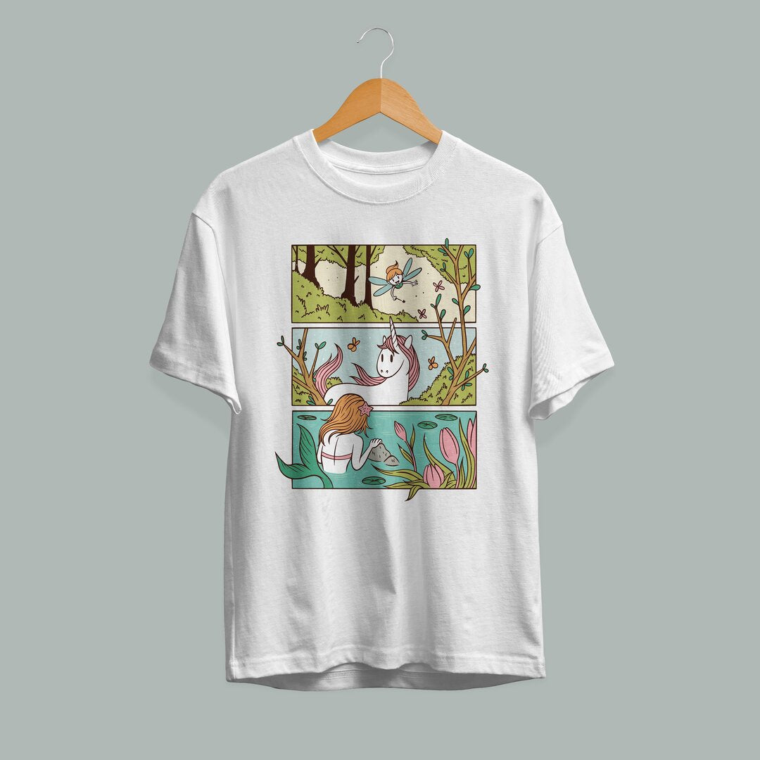 Enchanted Forest Unisex Half-Sleeve T-Shirt
