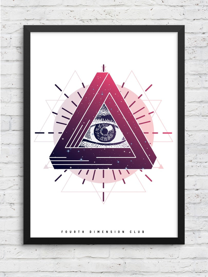 Mystic Eye Framed Poster — A3 12 X 18 Inch