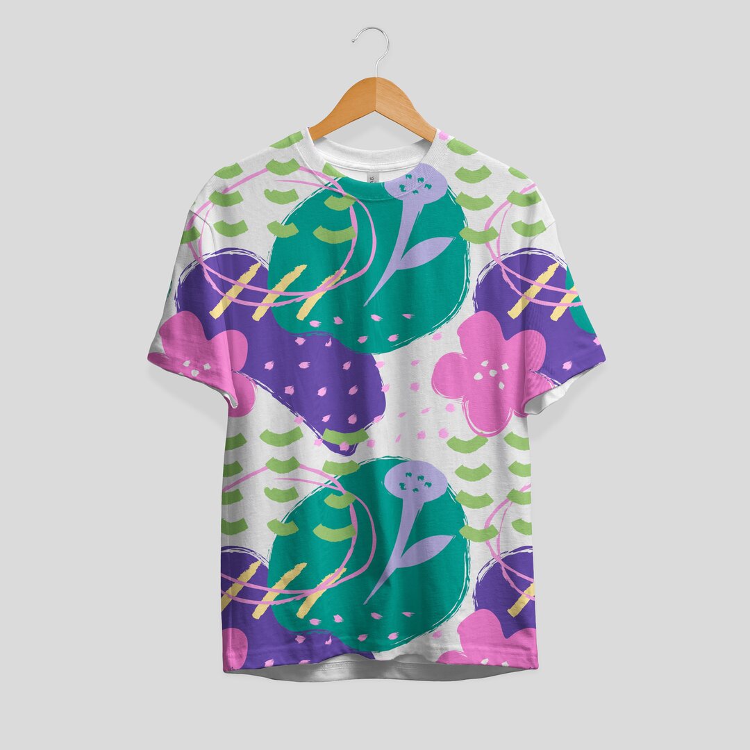 Artistic Dimension Pattern T-Shirt