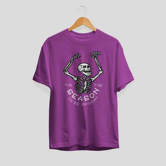 Spooky Season Halloween Unisex Half Sleeve T-Shirt