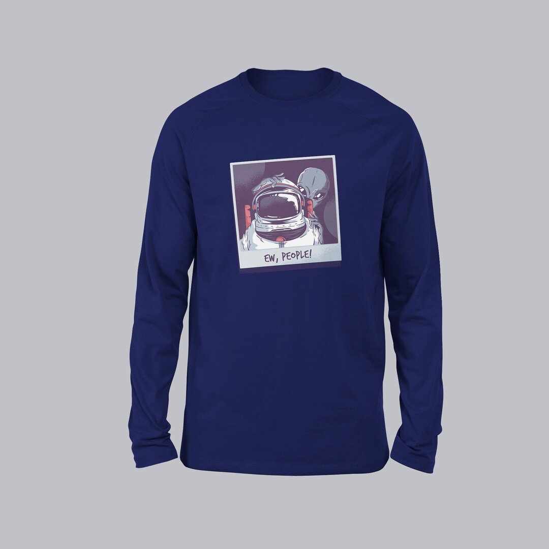 Ew, People Full Sleeve T-Shirt — detail view 5