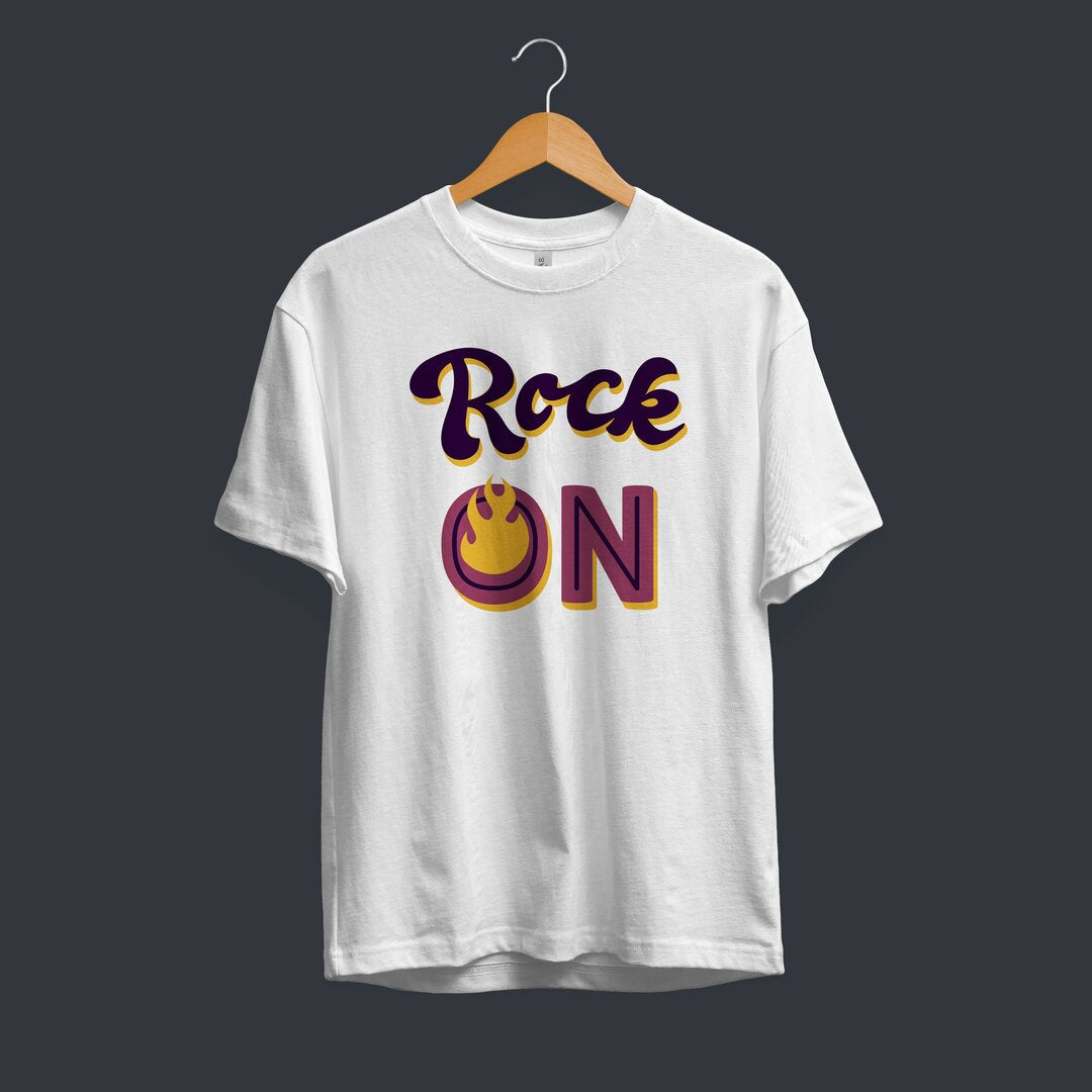 Rock On Half Sleeve T-Shirt