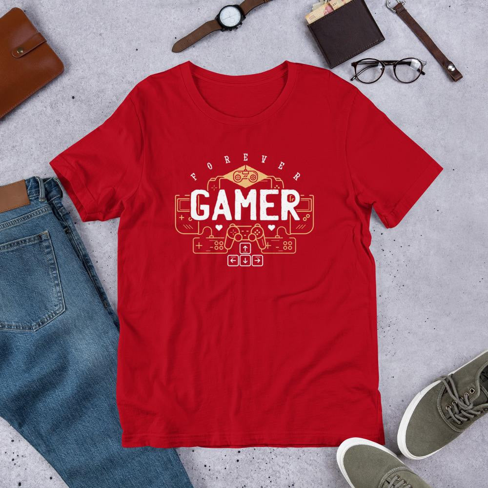 Forever Gamer Men/Unisex Half Sleeve T-Shirt