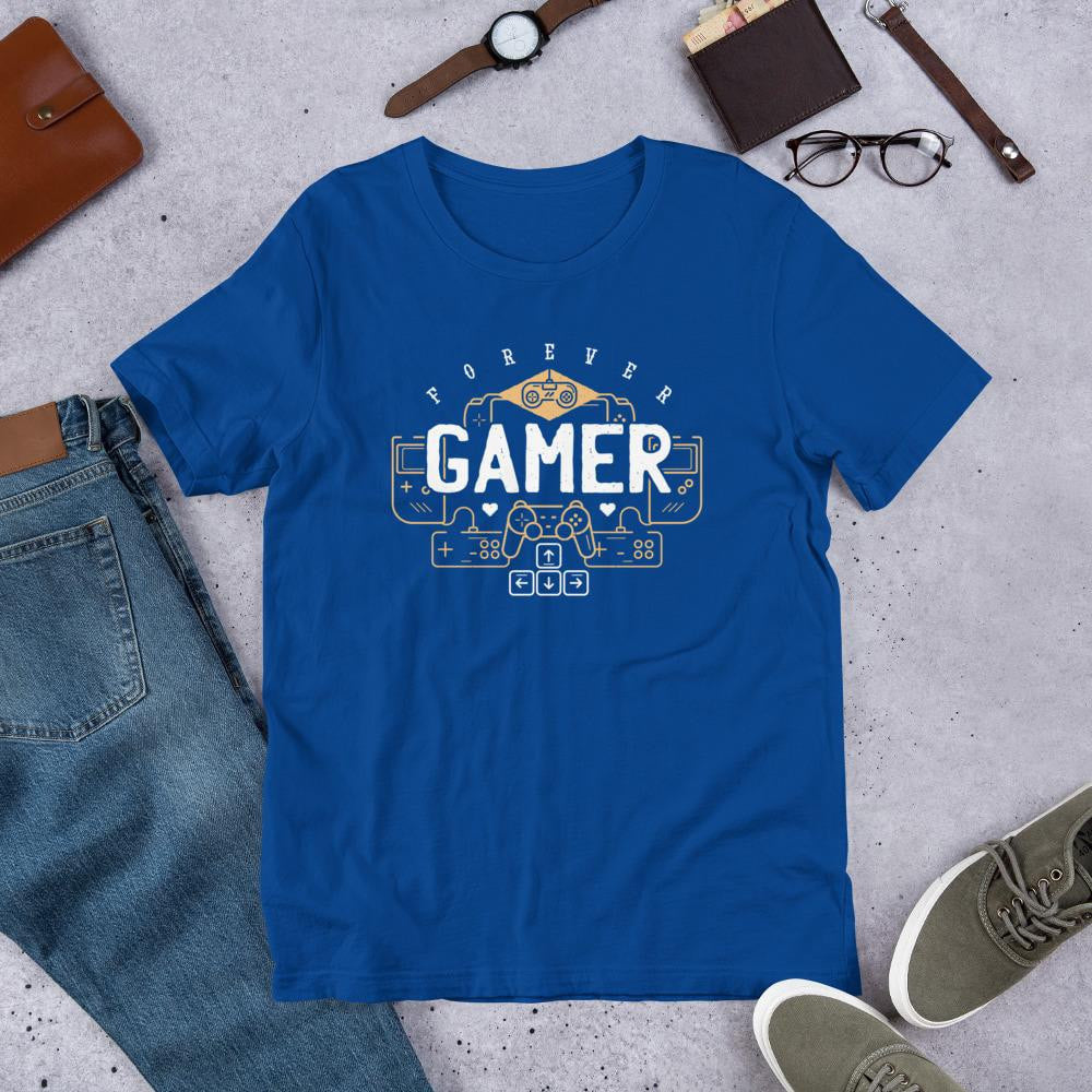 Forever Gamer Half Sleeve T-Shirt — Blue