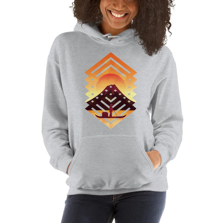 Geometric Sunset Unisex Hooded Sweatshirt