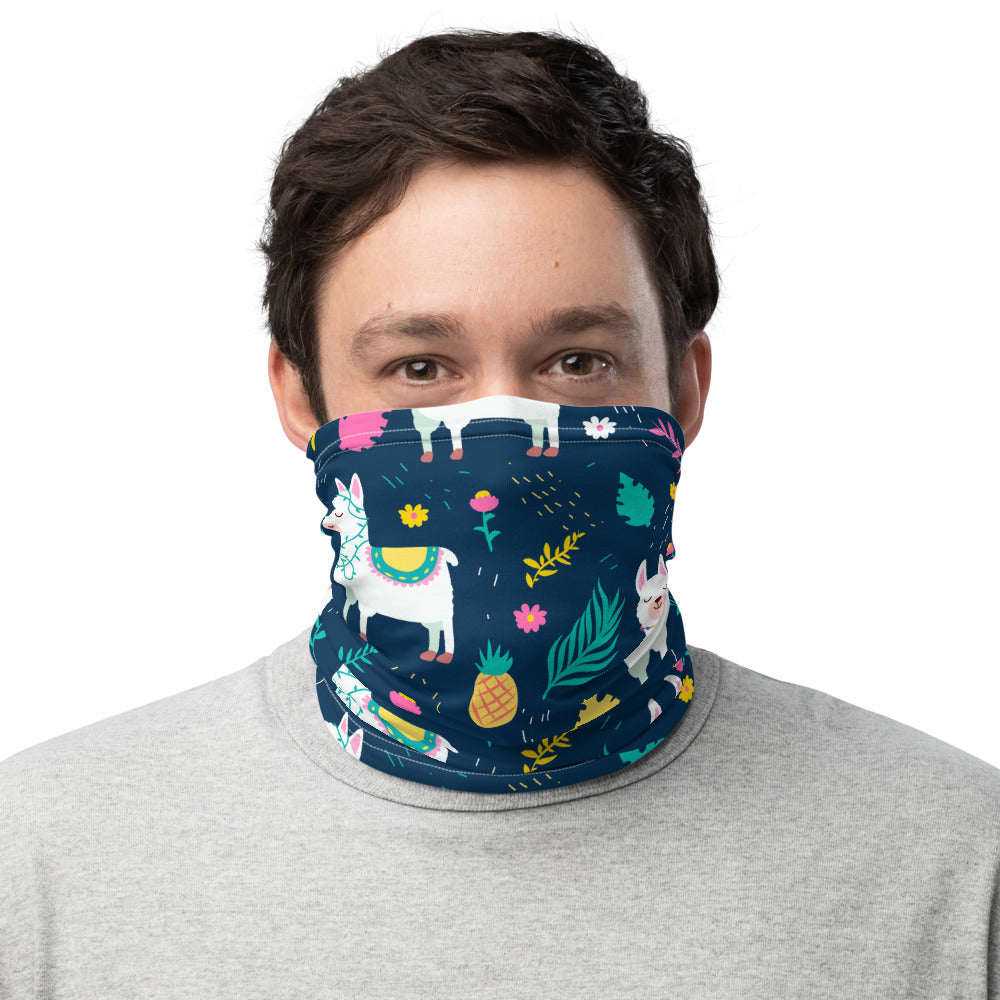 Happy Llama Neck Gaiter