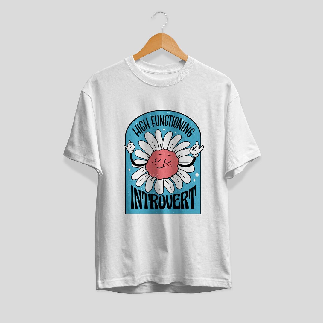High Functioning Introvert Unisex Half Sleeve T-Shirt
