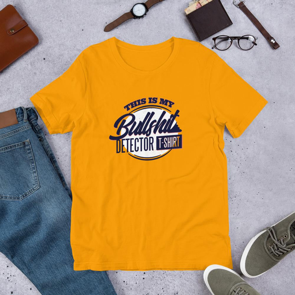 Bullshit Detector Half Sleeve T-Shirt — Gold