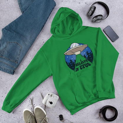 Alien spaceship Unisex Hooded Sweatshirt