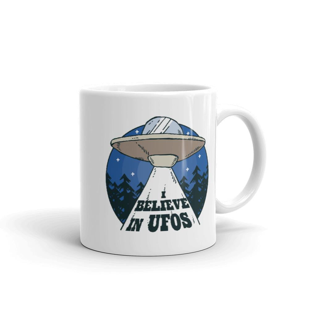 Alien Spaceship Coffee Mug — front view
