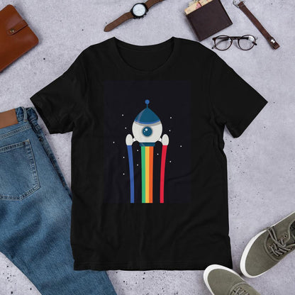 Space Rocket Half Sleeve T-Shirt