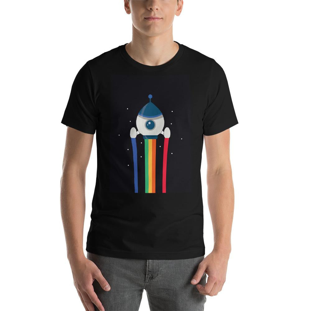 Space Rocket Half Sleeve T-Shirt
