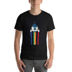 Space Rocket Half Sleeve T-Shirt — Black (2)