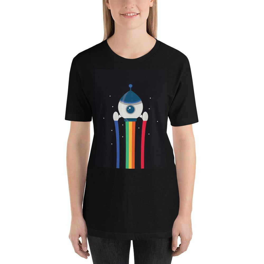 Space Rocket Half Sleeve T-Shirt