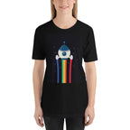 Space Rocket Half Sleeve T-Shirt — Black