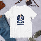 King Throne Half Sleeve T-Shirt — White