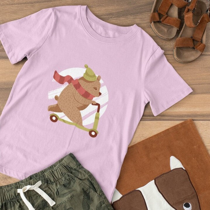 Skating Bear Toddler's T-Shirt — 1
