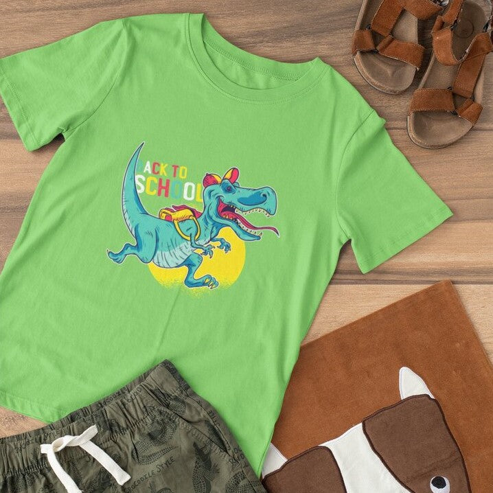 Back to School-Dino Toddler's T-Shirt — 1 (5)