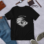 Look At Me Half Sleeve T-Shirt — Black
