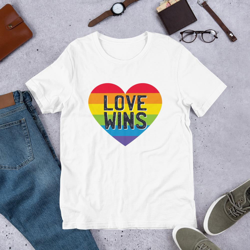 Love Wins Half Sleeve T-Shirt — front view