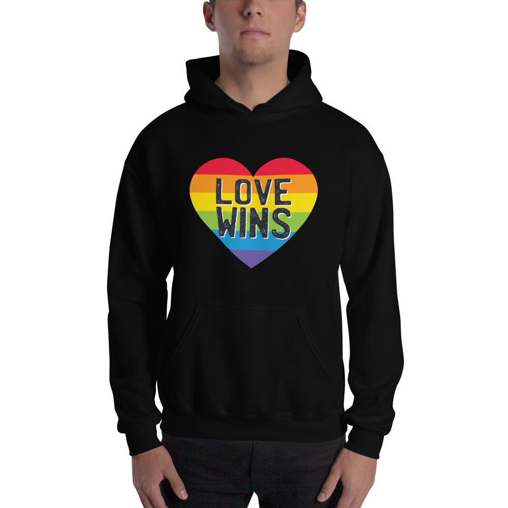 Love Wins Unisex Hooded Sweatshirt