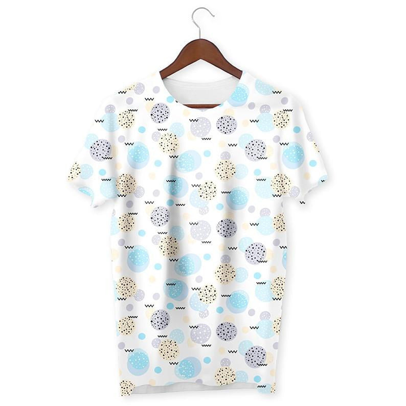 Colorful Dotted Eggs Pattern T-Shirt