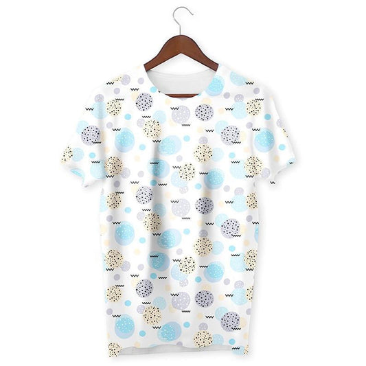 Colorful Dotted Eggs Pattern T-Shirt