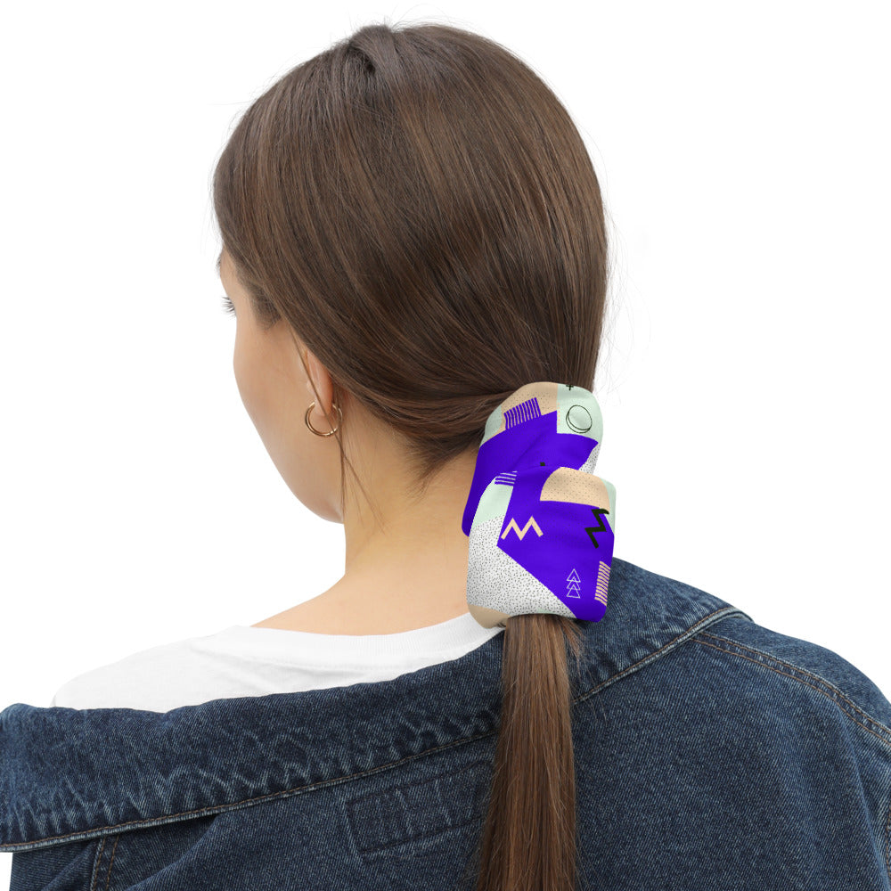 Memphis Pattern Neck Gaiter #Purple