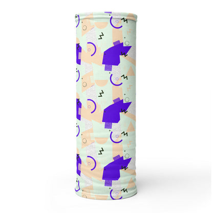 Memphis Pattern Neck Gaiter #Purple