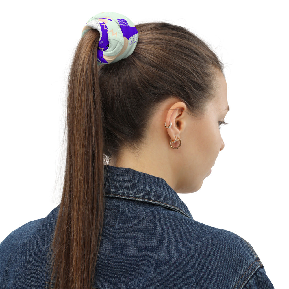 Memphis Pattern Neck Gaiter #Purple