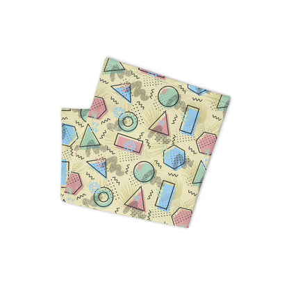 Memphis Pattern Neck Gaiter #Pale