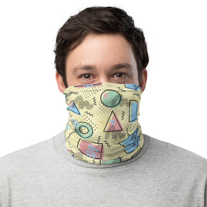 Memphis Pattern Neck Gaiter #Pale